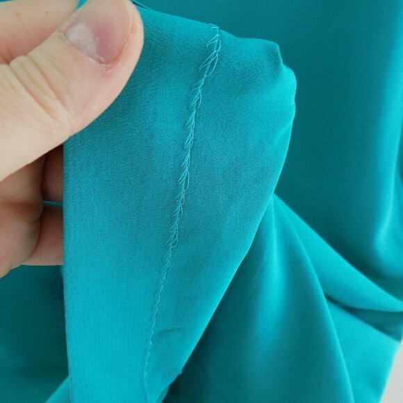 100% silk DVF long sleeve pullover tunic dress - Picture 9 of 9